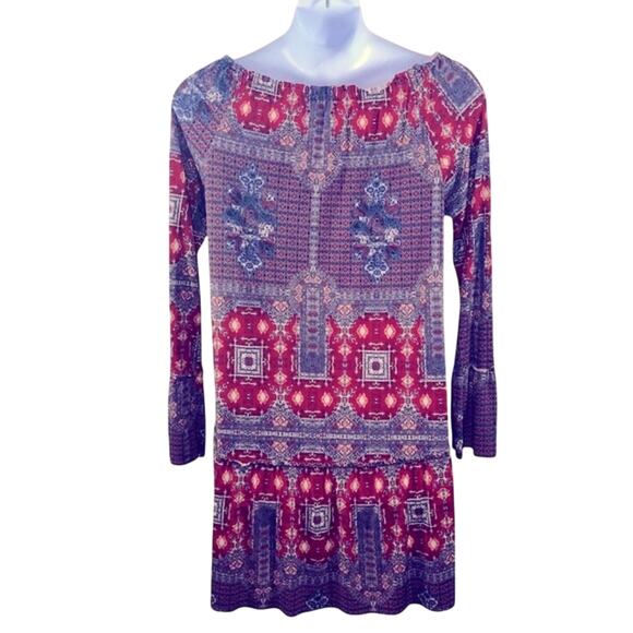 BCBGeneration Chili Pepper Off Shoulder Shift Dress Large - Picture 6 of 16